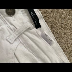 Skinny white jeans